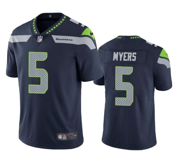 Men's Seattle Seahawks #5 Jason Myers Navy Vapor Untouchable Limited Stitched Jersey